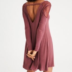 American Eagle Outfitters Long Sleeve Lace Dress
